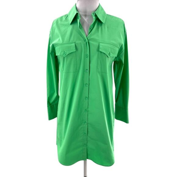Alice + Olivia Dimitra Dress green classic button down
Shirt dress sz XS - Picture 5 of 9